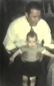 Paul Gertner as a baby with father