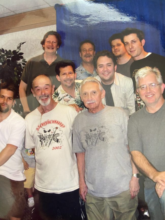 Bob Fitch with his students